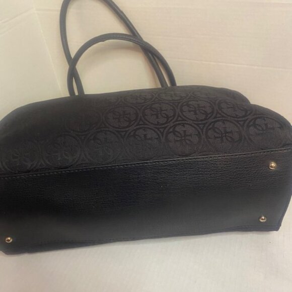 GUESS Ryann Black Large Satchel  Handbag - Picture 4 of 8